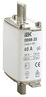 Вставка плавкая предохранителя IEK ППНИ-33 габарит 00С 40А картинка